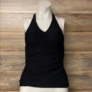 Tropical Escape Surplice Tankini Black Paisley NWT